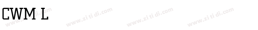 CWM Light字体转换
